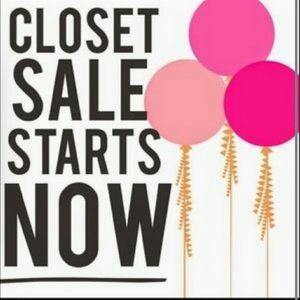 Closet flash sale now through Friday!!